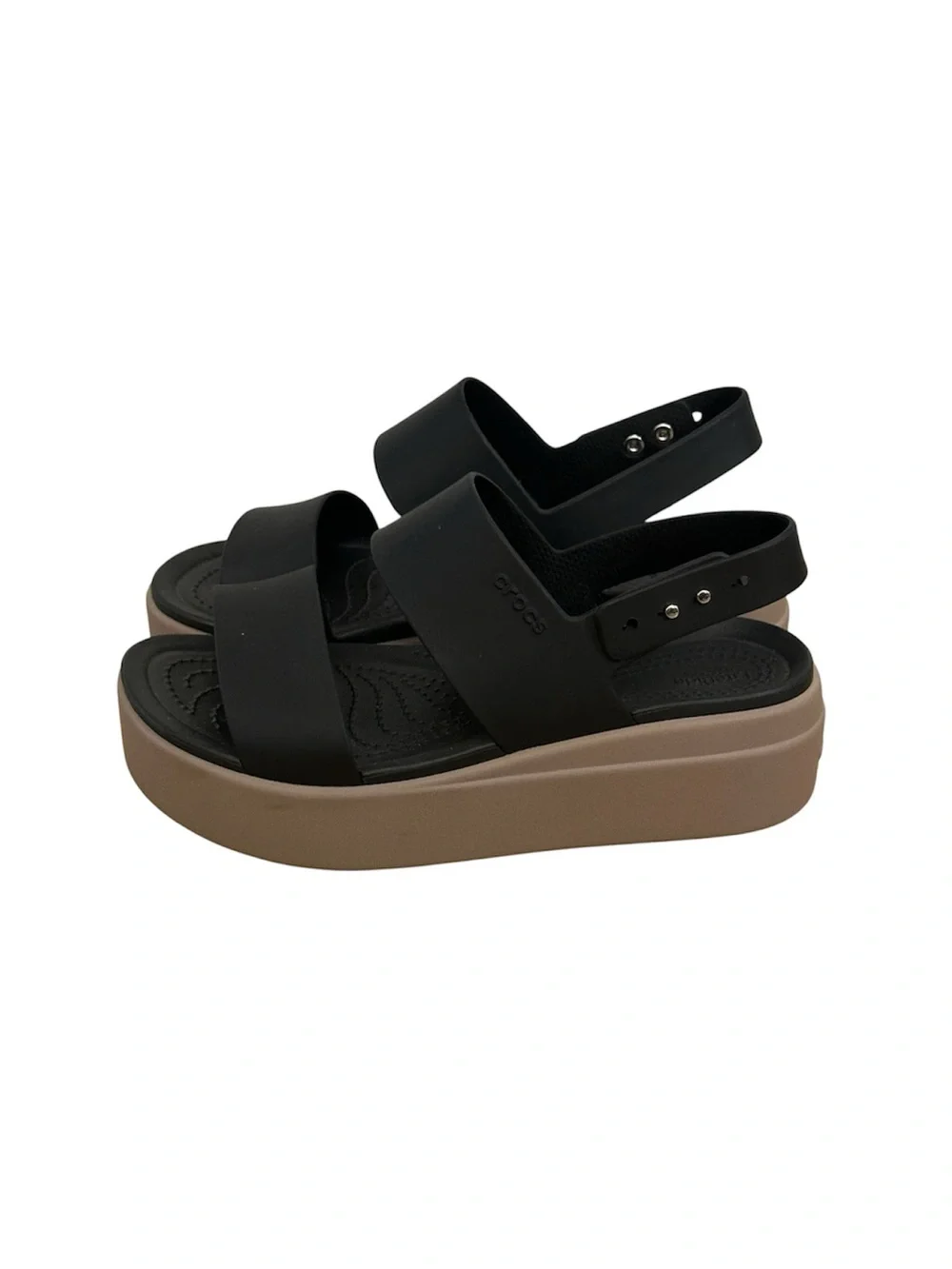 Crocs Women's Brooklyn Low Wedge Strappy Platform Sandals Size 6